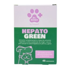 Hepato green comprimidos para tu mascota, perro y gatos.